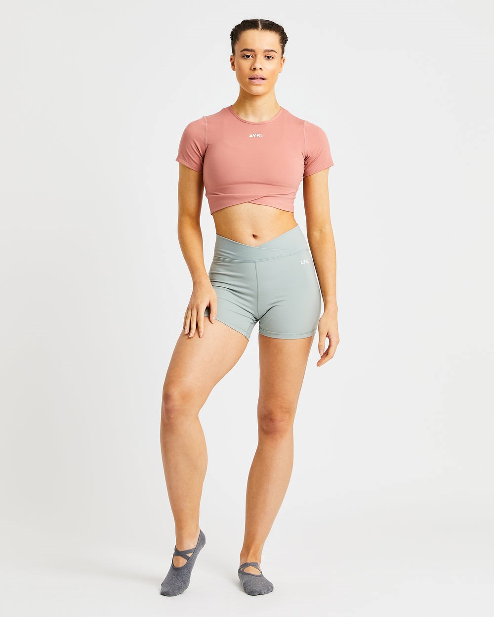 AYBL Flow Crop Top Różowe | 792635-VOC