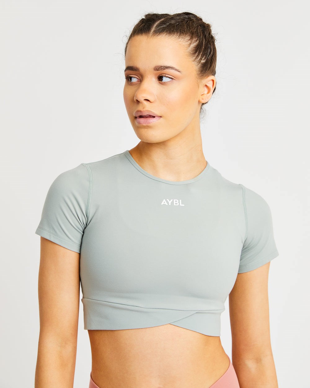 AYBL Flow Crop Top Zielone | 364259-RJS