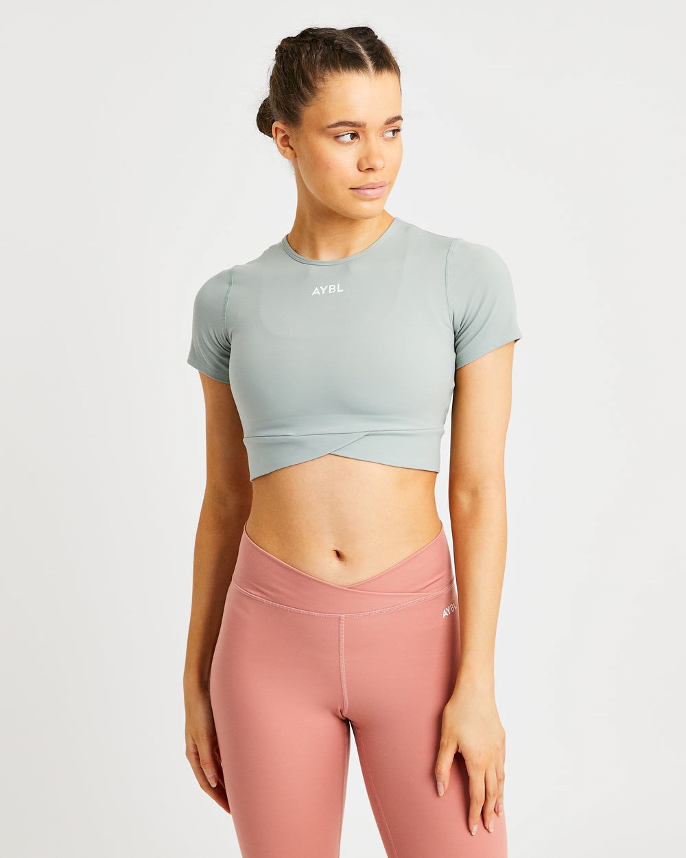 AYBL Flow Crop Top Zielone | 364259-RJS