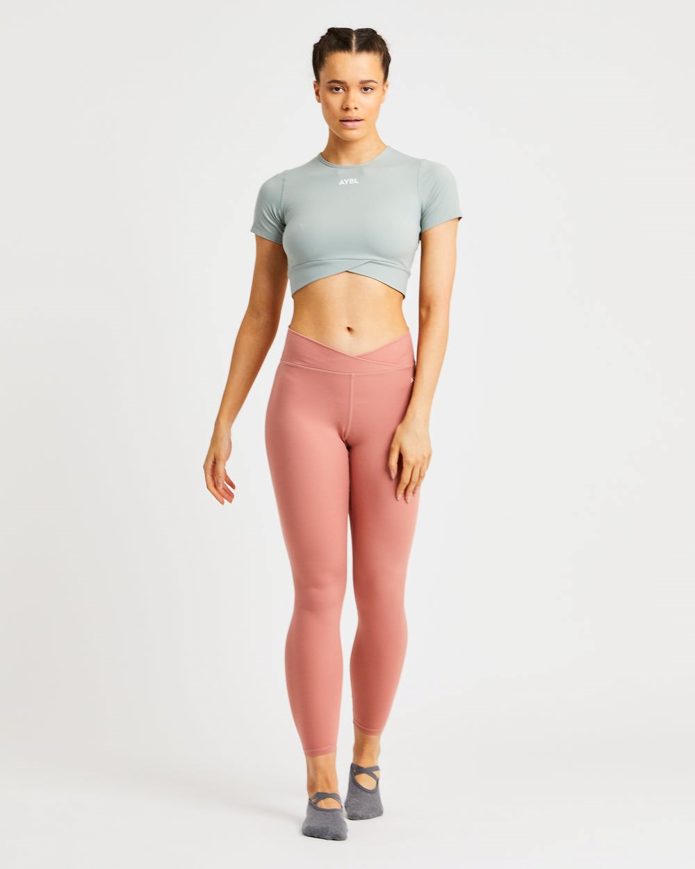 AYBL Flow Crop Top Zielone | 938204-JFR