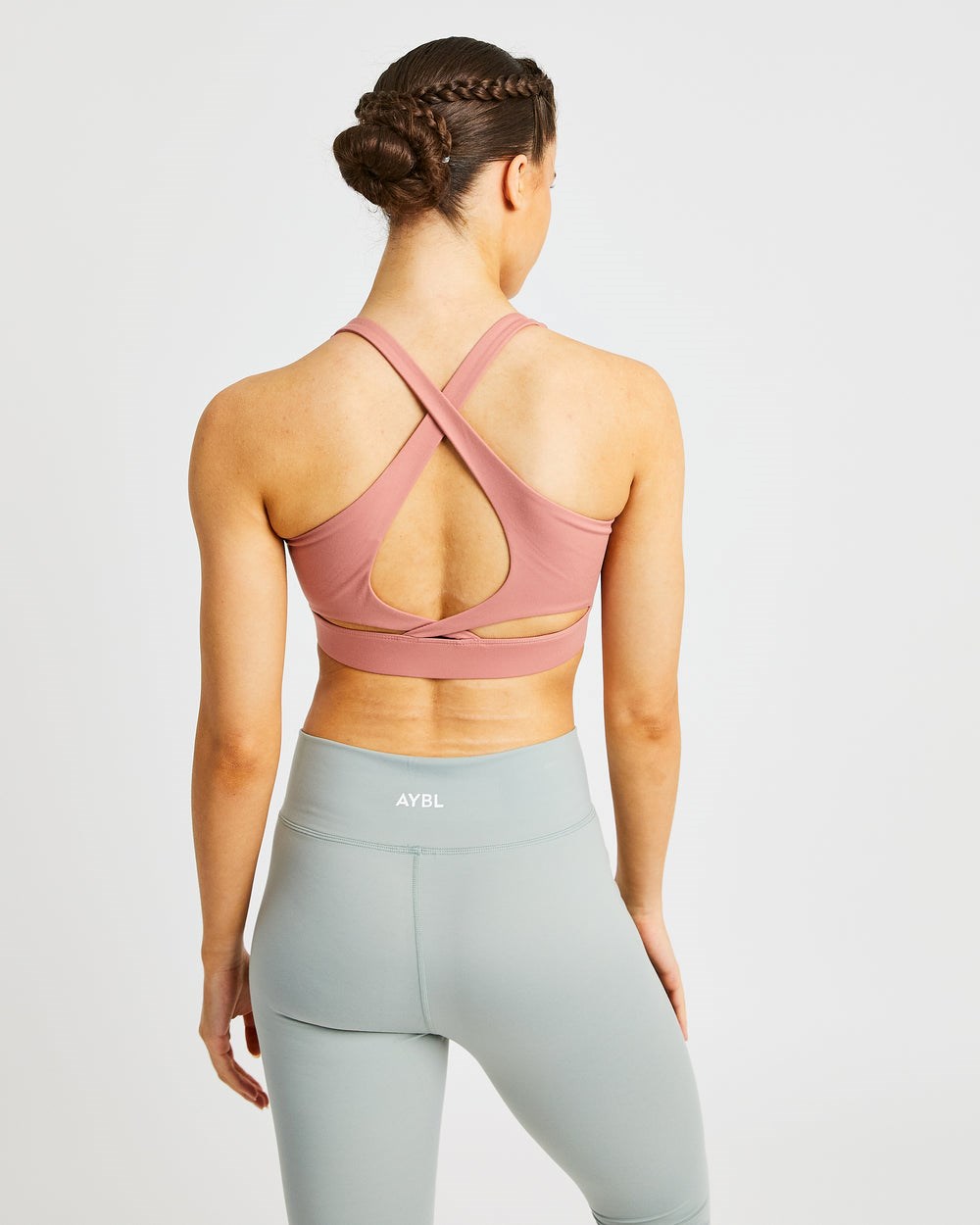 AYBL Flow Sports Bra Różowe | 160892-IWB