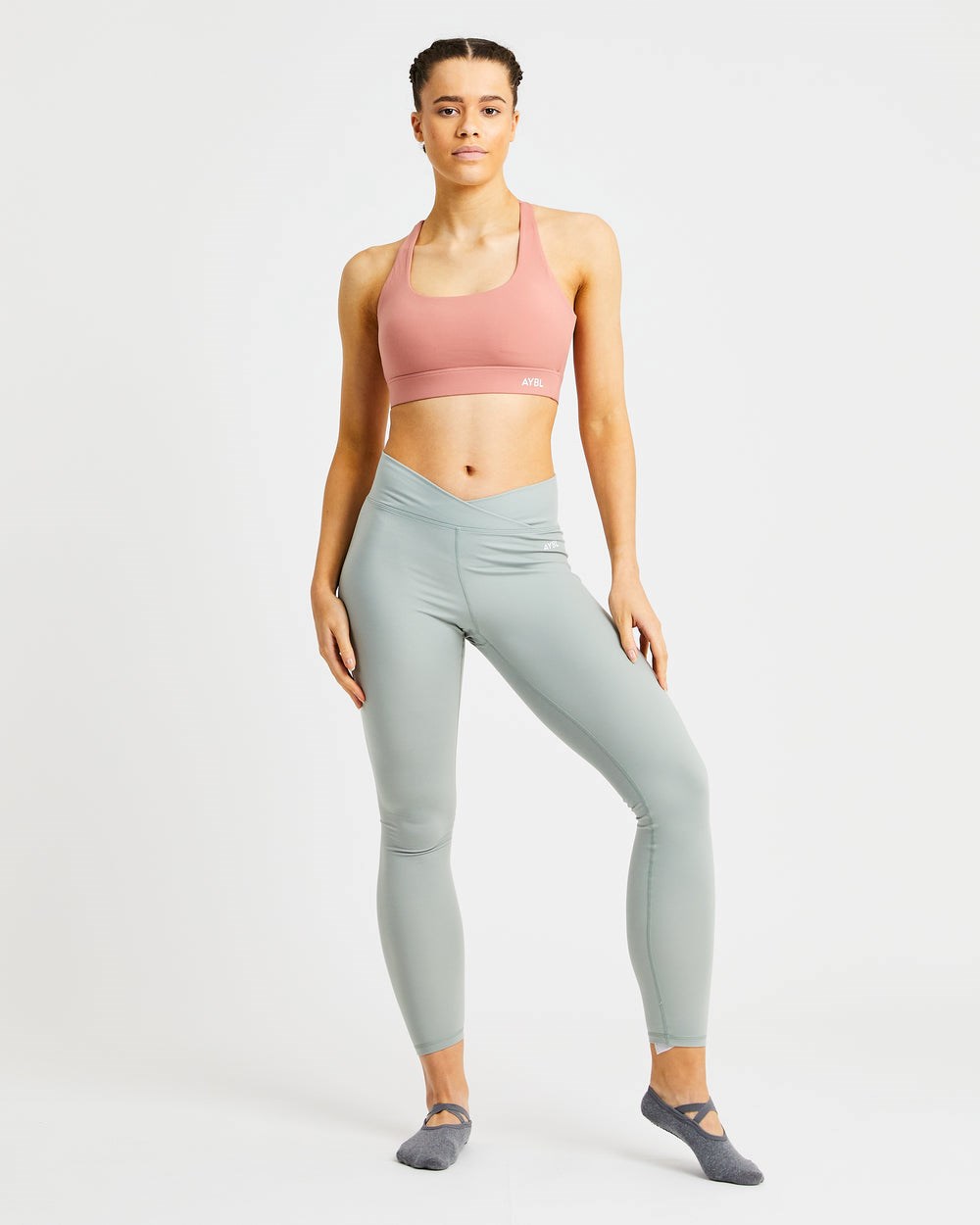 AYBL Flow Sports Bra Różowe | 160892-IWB