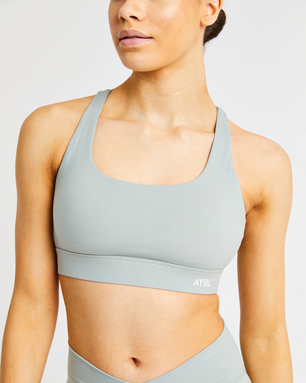 AYBL Flow Sports Bra Zielone | 396714-PYK