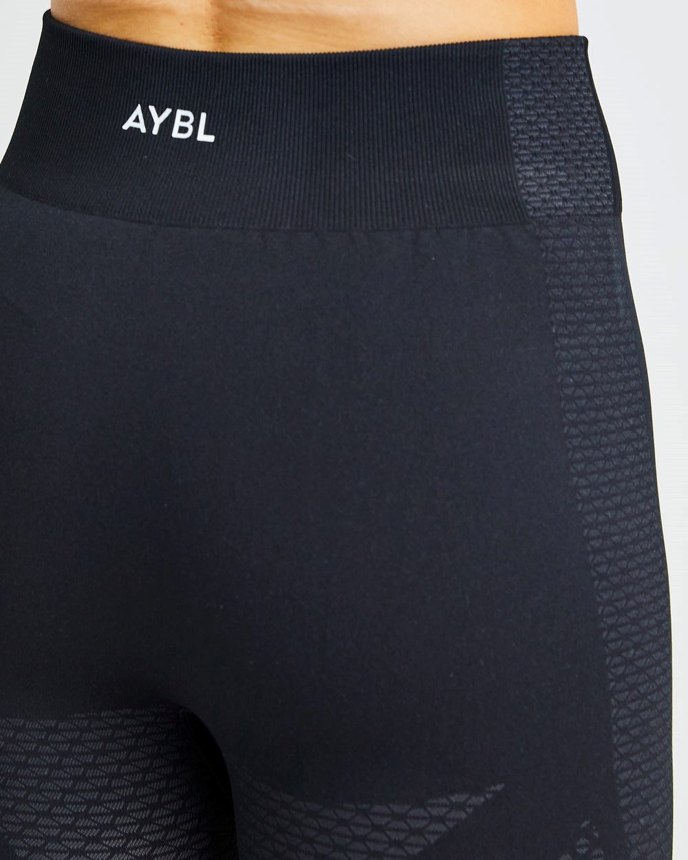 AYBL Ignite Seamless Leggings Czarne | 635480-SMT