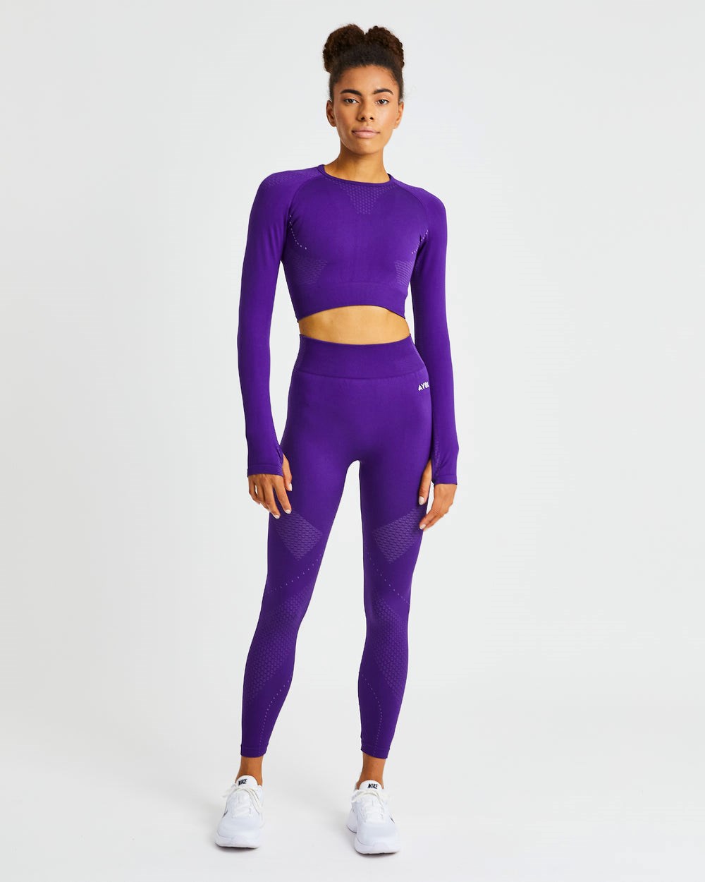 AYBL Ignite Seamless Leggings Fioletowe | 295867-SZC