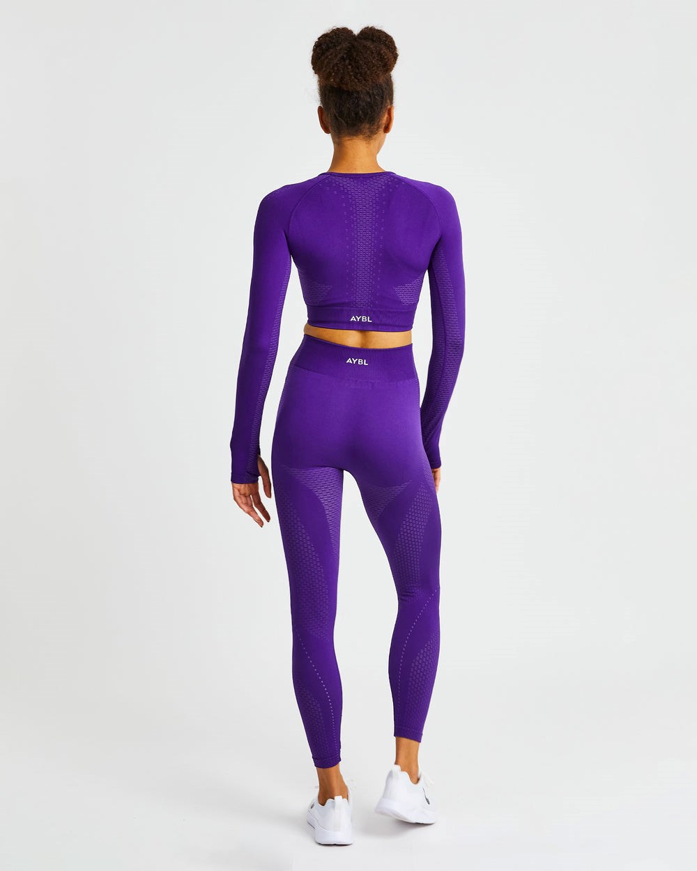 AYBL Ignite Seamless Leggings Fioletowe | 295867-SZC