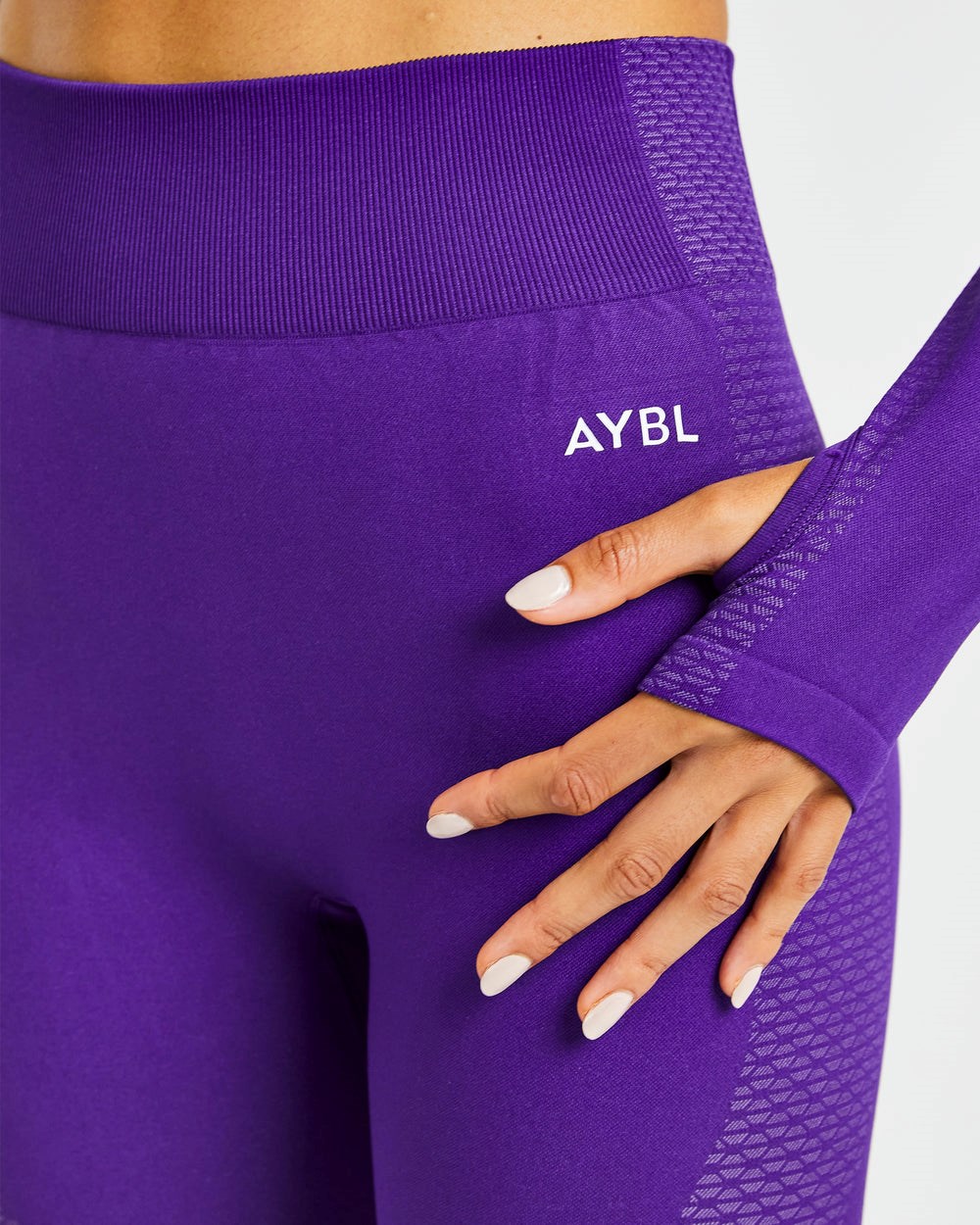 AYBL Ignite Seamless Leggings Fioletowe | 295867-SZC