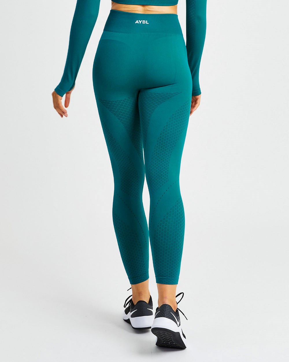 AYBL Ignite Seamless Leggings Hyper Teal | 360527-SAH