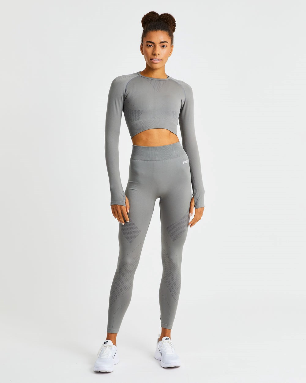 AYBL Ignite Seamless Leggings Szare | 762538-OMK