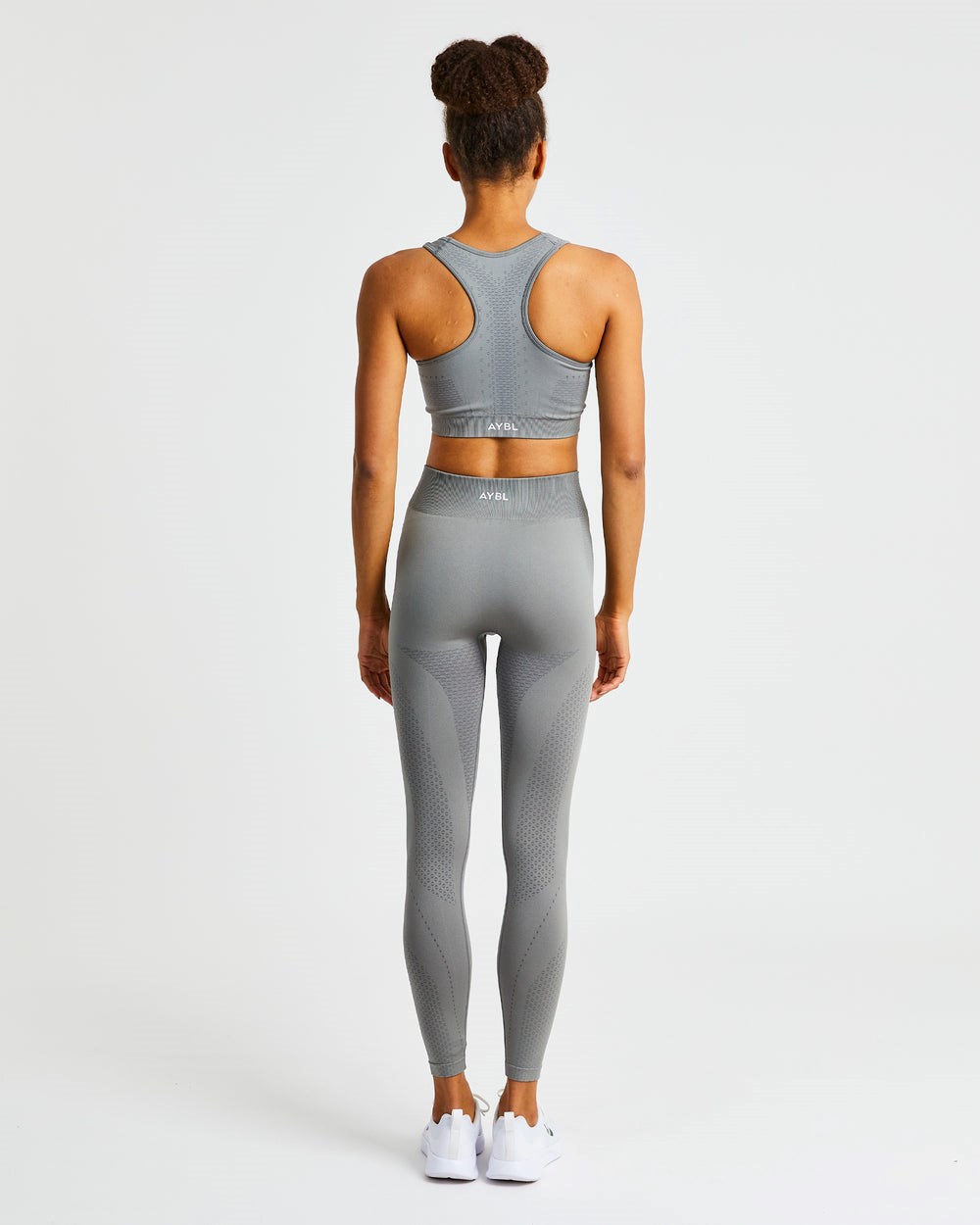 AYBL Ignite Seamless Sports Bra Szare | 485027-TFD