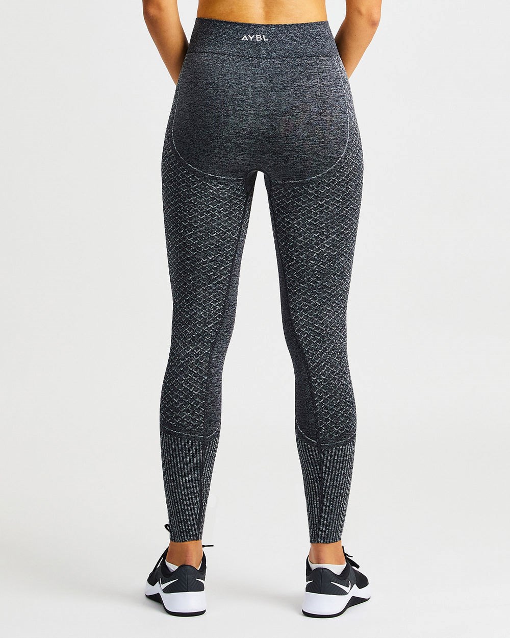 AYBL Impact Seamless Leggings Czarne | 419052-HSL