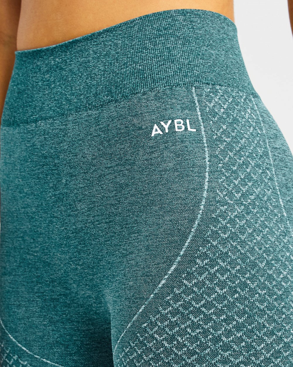 AYBL Impact Seamless Leggings Zielone | 439628-JKV