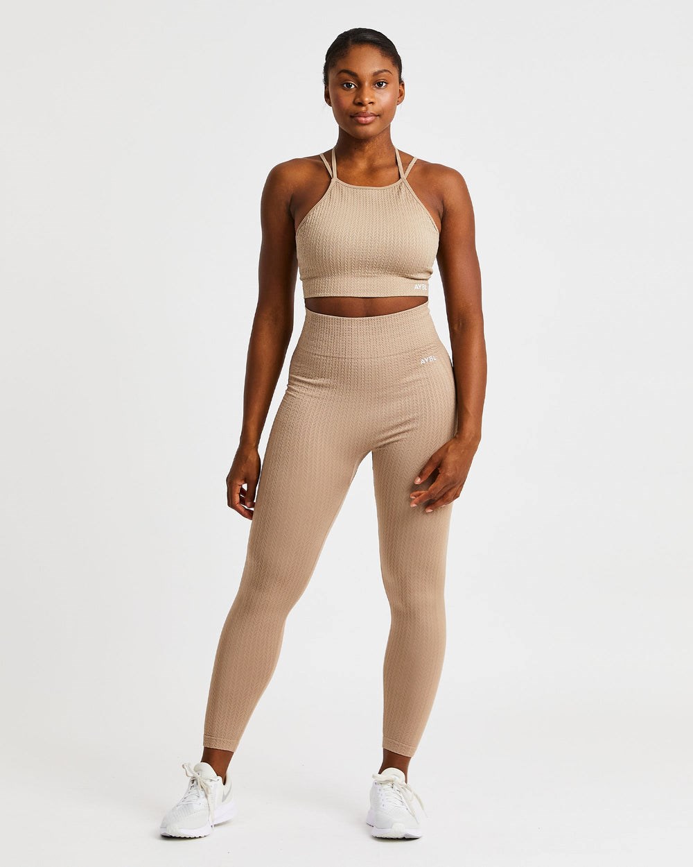 AYBL Luxe Seamless Crop Tank Top Mocha | 062587-BWA