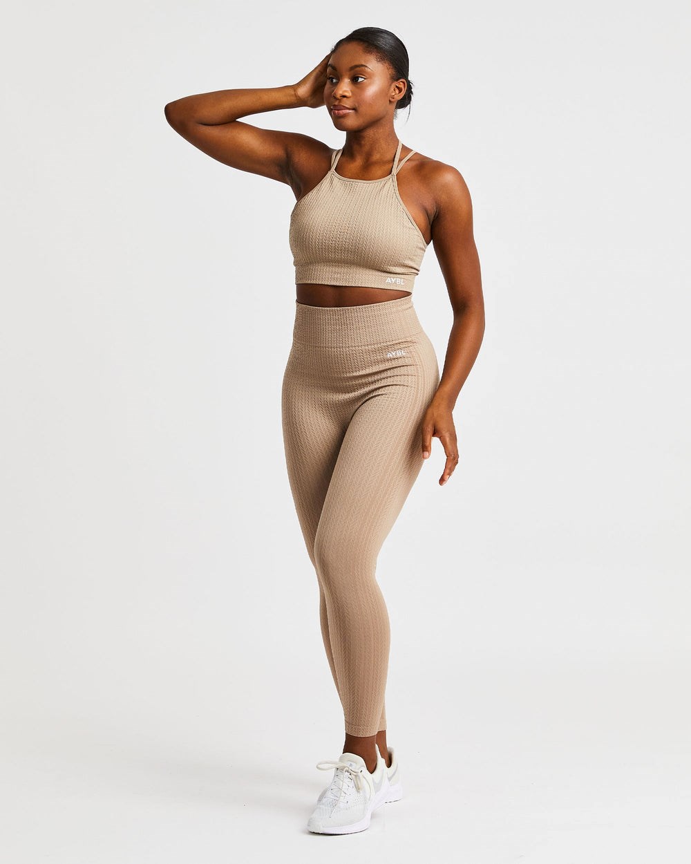 AYBL Luxe Seamless Crop Tank Top Mocha | 062587-BWA