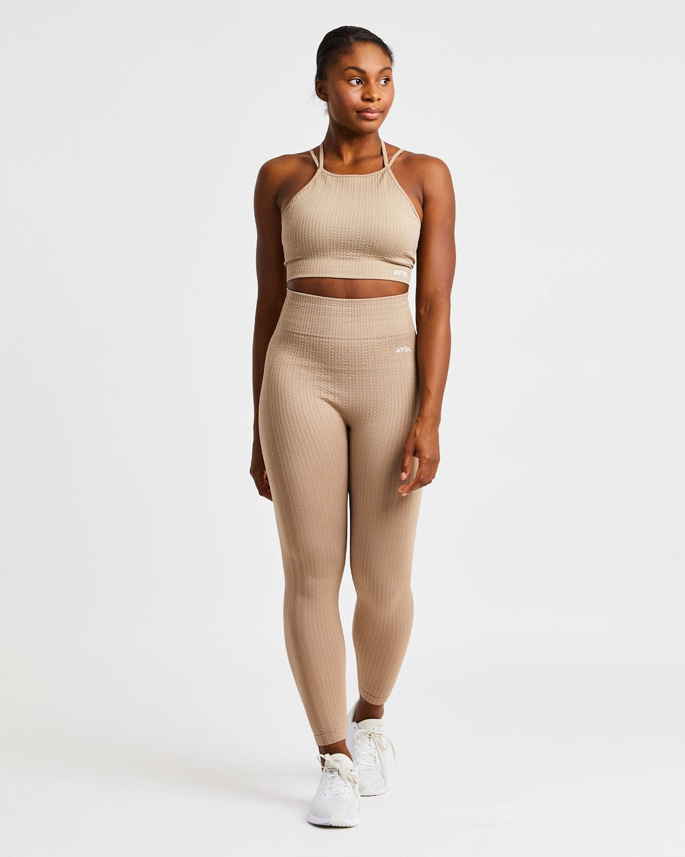 AYBL Luxe Seamless Crop Tank Top Mocha | 062587-BWA