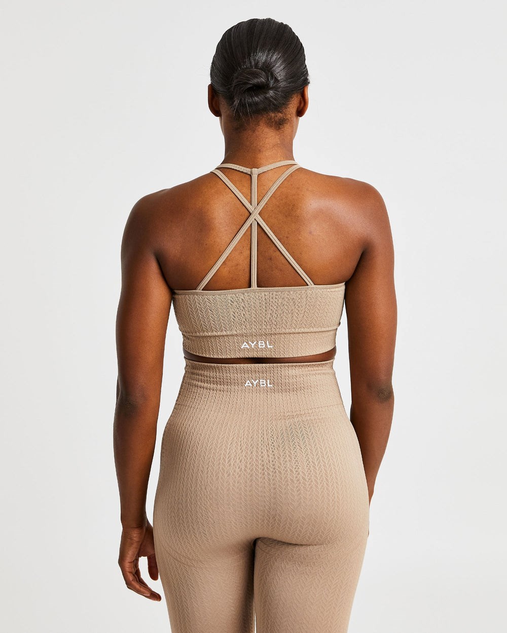 AYBL Luxe Seamless Sports Bra Mocha | 946087-TRU