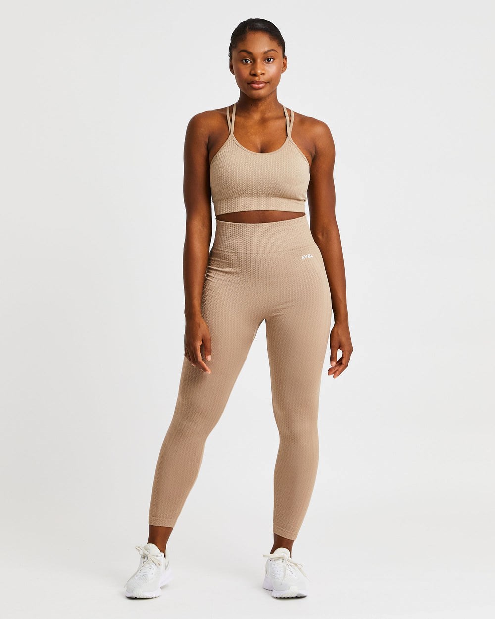 AYBL Luxe Seamless Sports Bra Mocha | 946087-TRU