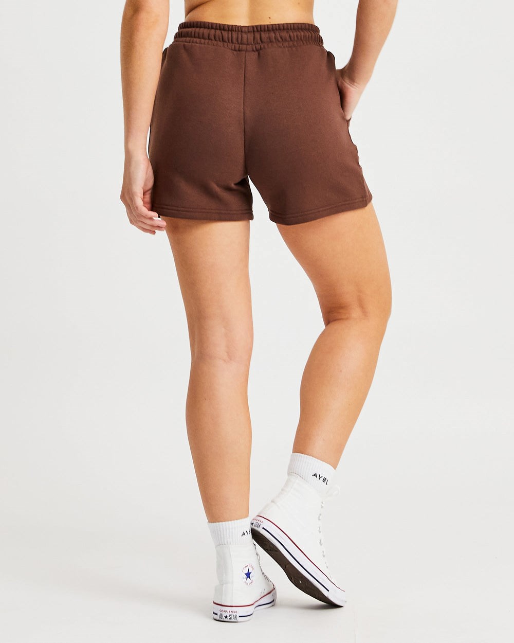 AYBL Luxe Shorts Brązowe | 420917-CFA