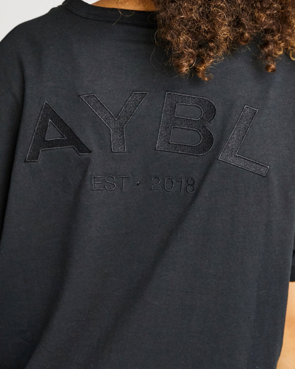 AYBL Luxe T Shirt Czarne | 526981-RIO