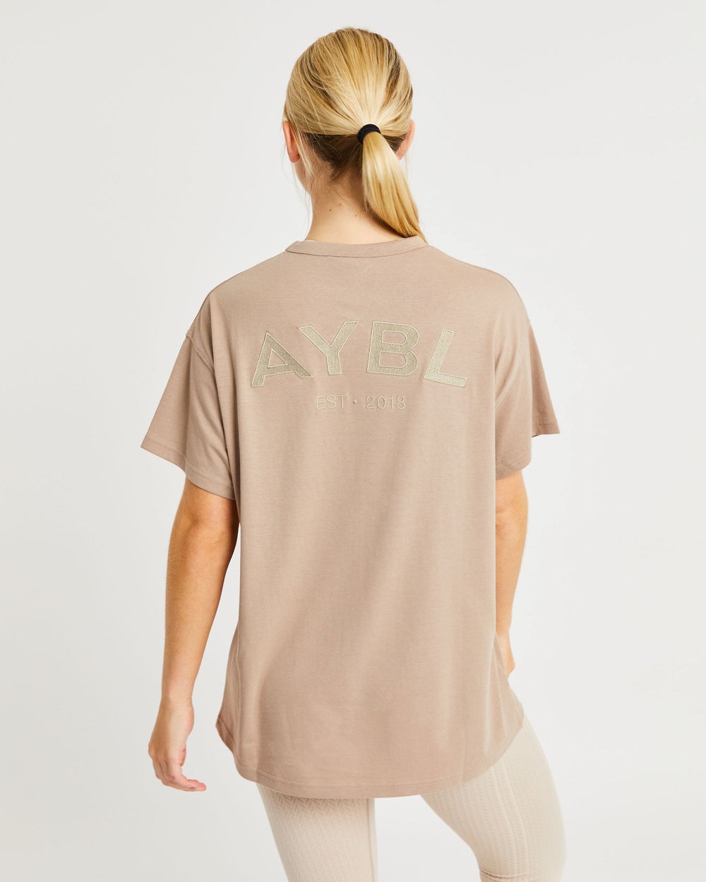 AYBL Luxe T Shirt Mocha | 920478-QXS