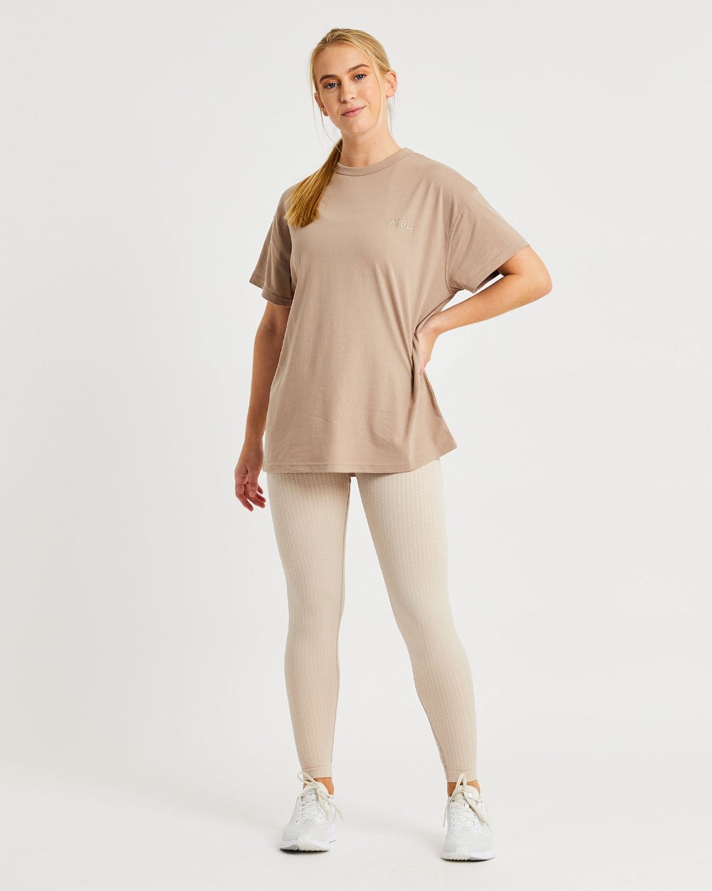 AYBL Luxe T Shirt Mocha | 920478-QXS