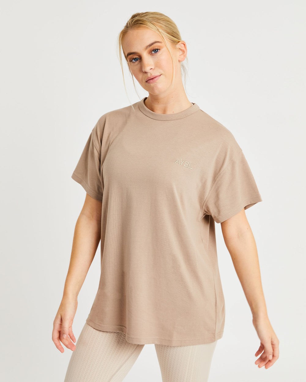 AYBL Luxe T Shirt Mocha | 920478-QXS