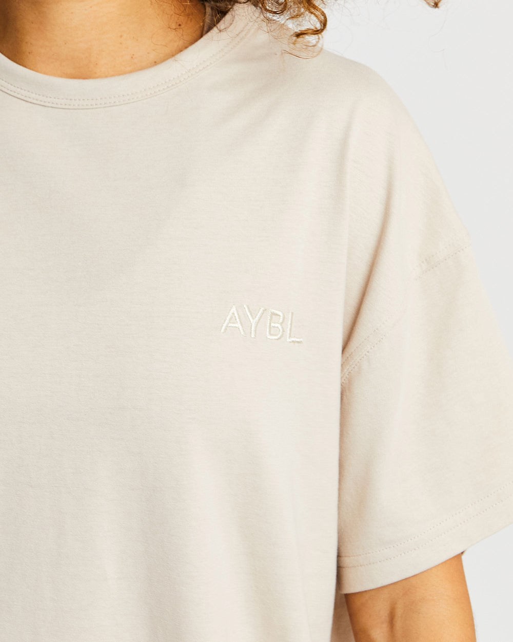 AYBL Luxe T Shirt Sand | 127953-EJH