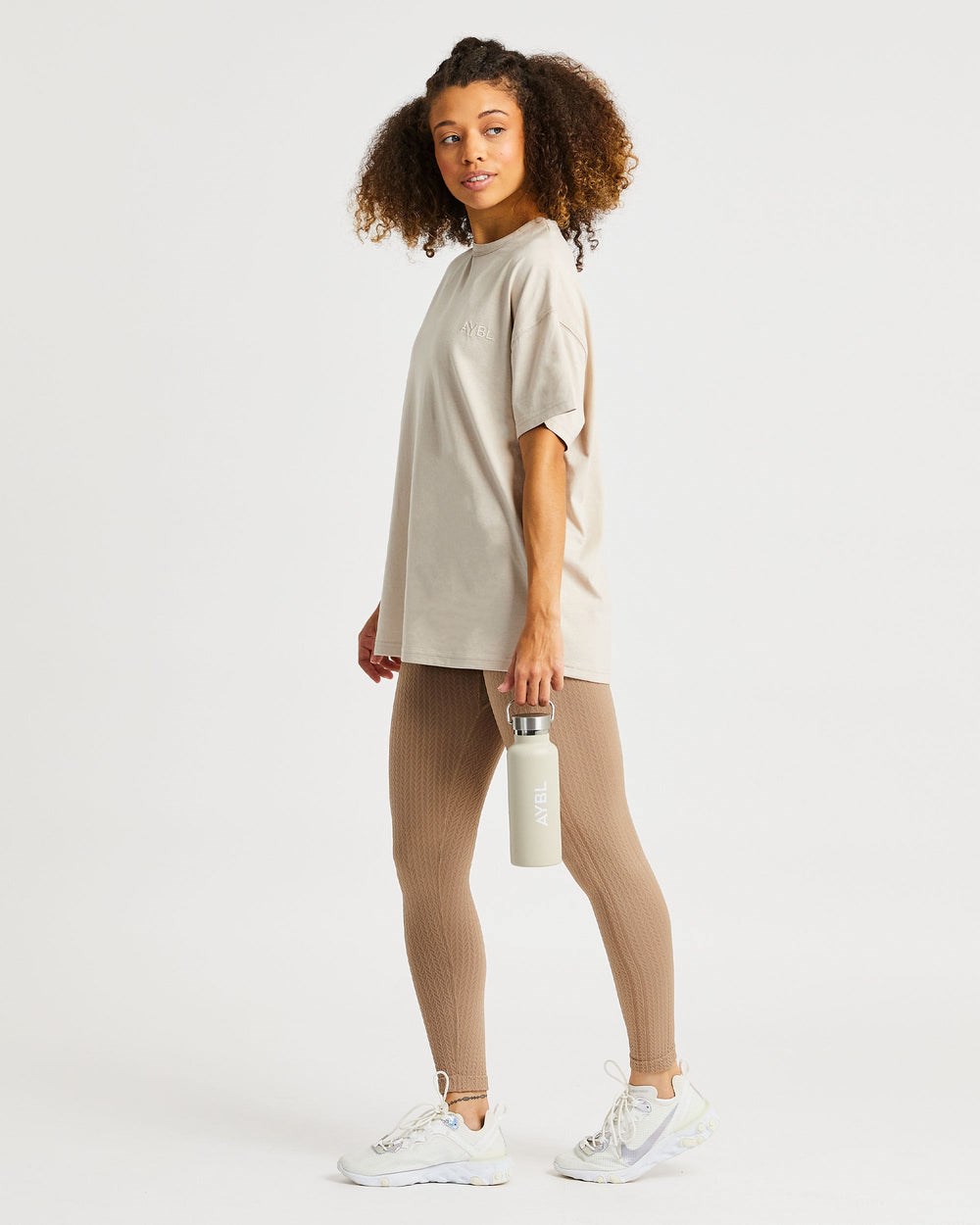 AYBL Luxe T Shirt Sand | 127953-EJH