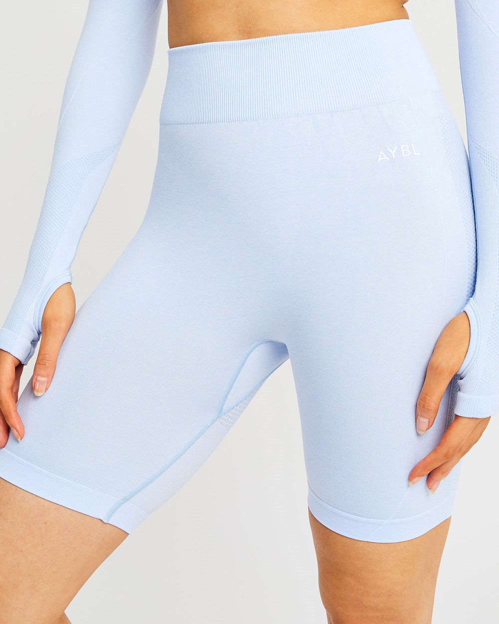 AYBL Motion Seamless Cycling Shorts Niebieskie | 857490-RCB