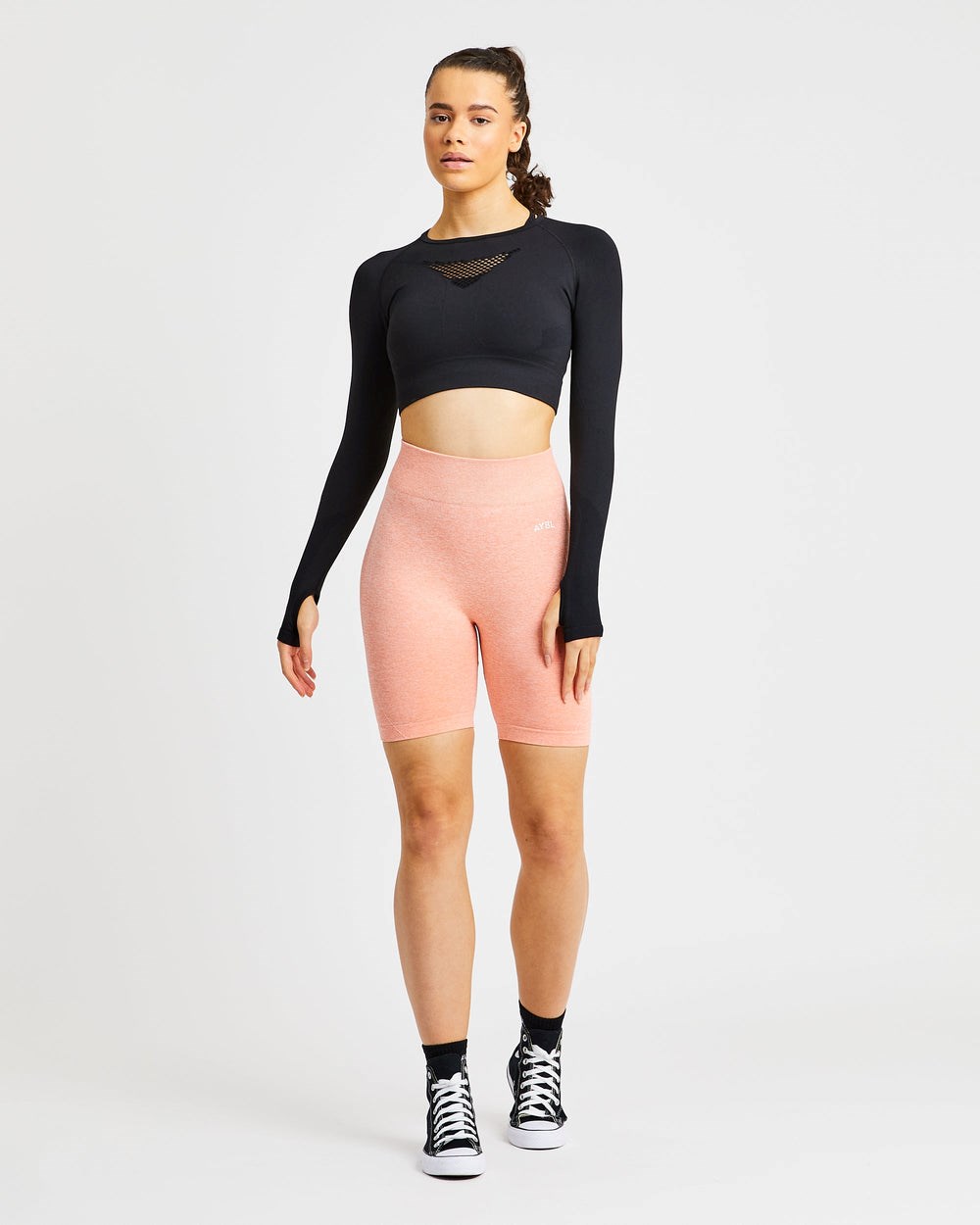 AYBL Motion Seamless Cycling Shorts Peach Marl | 907264-ZEQ