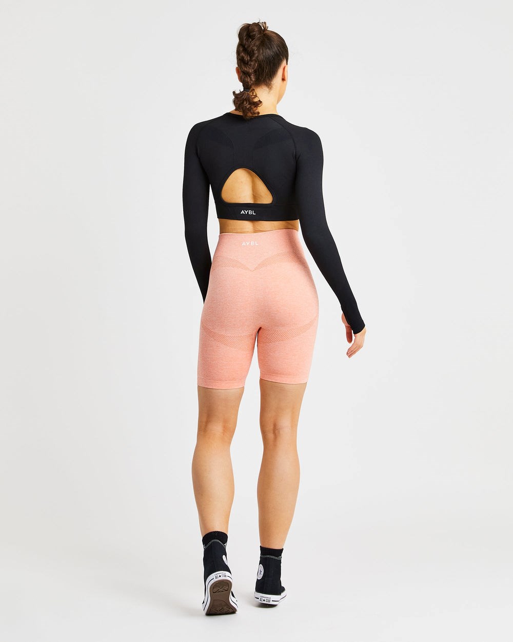 AYBL Motion Seamless Cycling Shorts Peach Marl | 907264-ZEQ