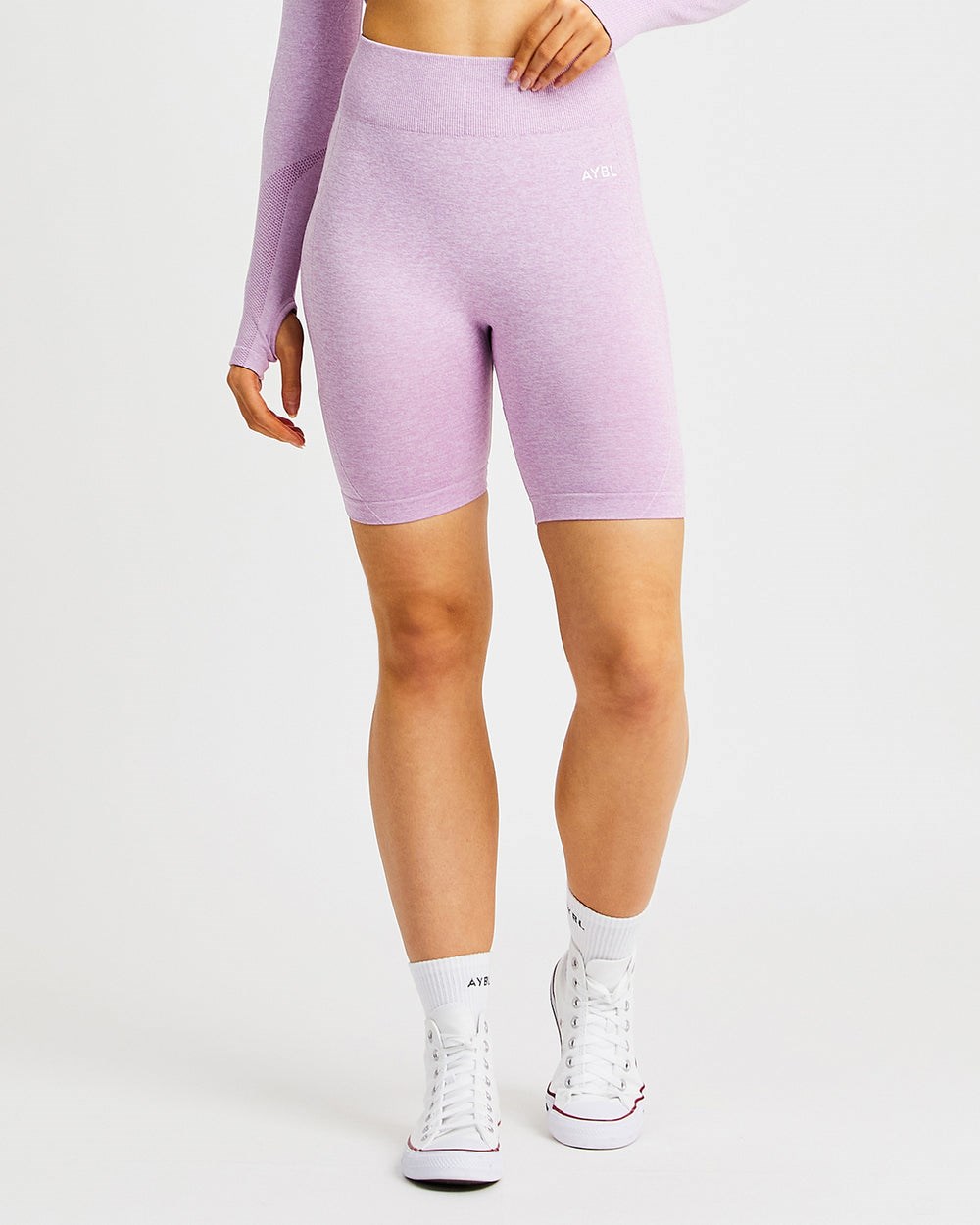 AYBL Motion Seamless Cycling Shorts Różowe | 764920-HON