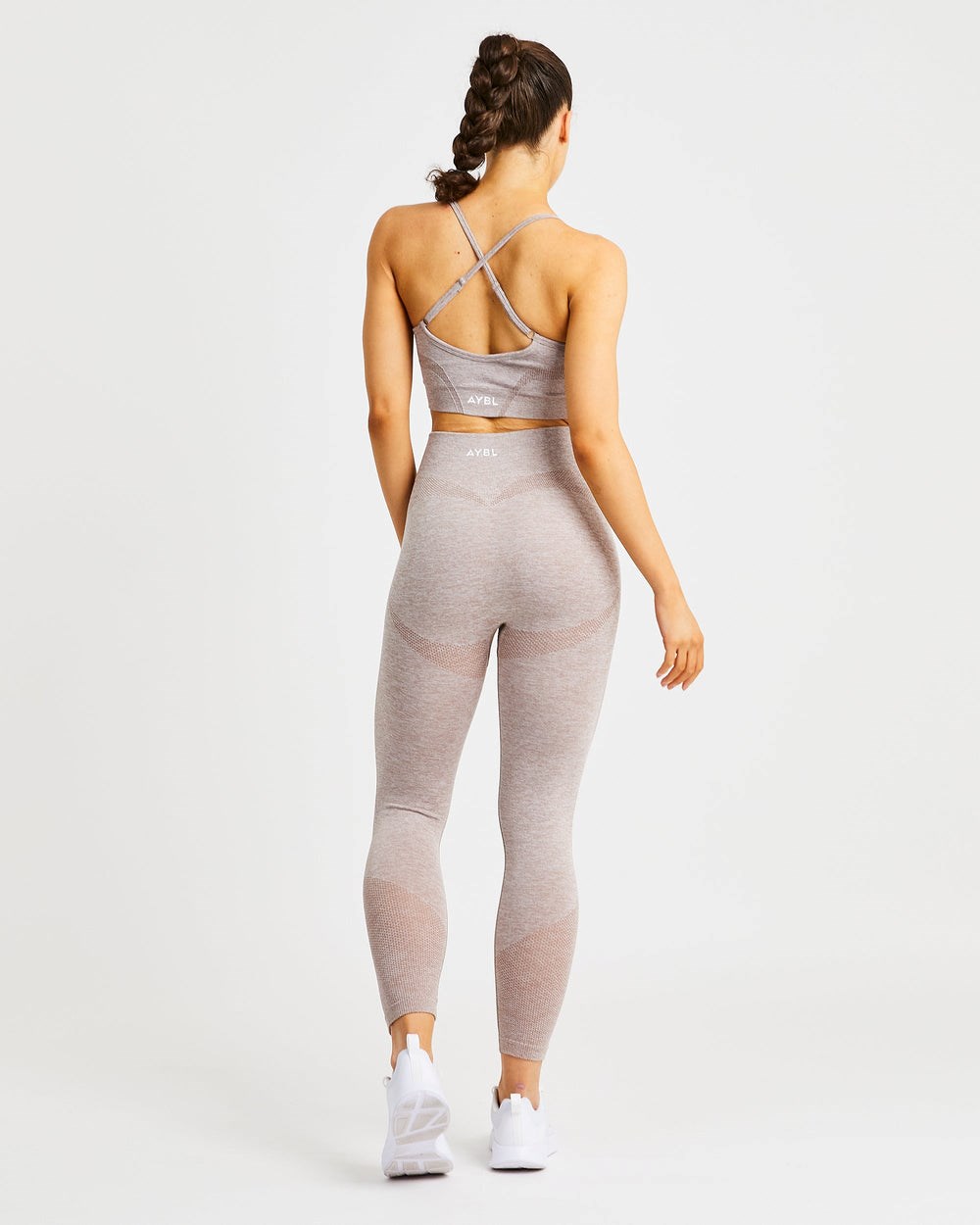 AYBL Motion Seamless Leggings Beżowe | 905671-HPO