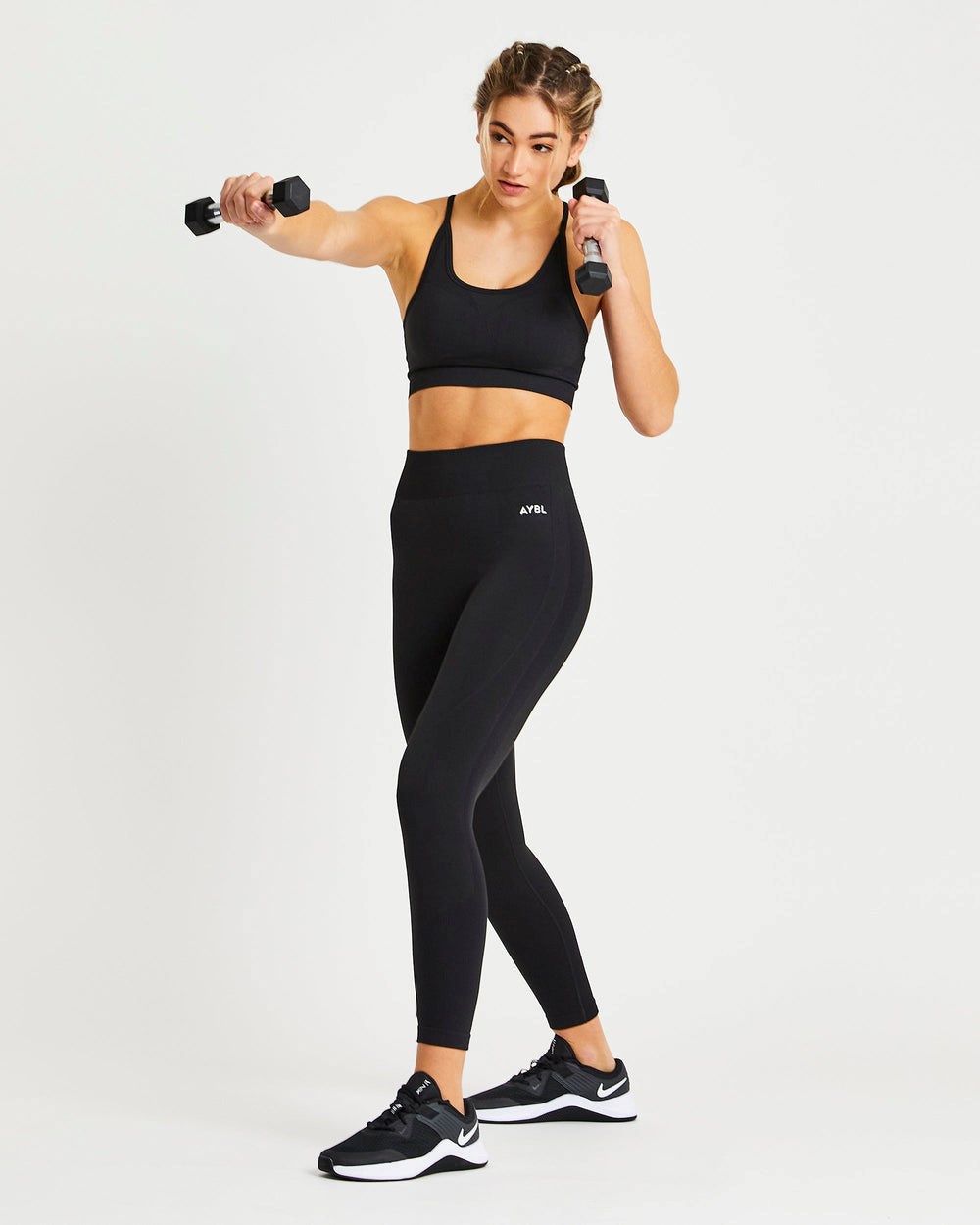 AYBL Motion Seamless Leggings Czarne | 756031-KCN