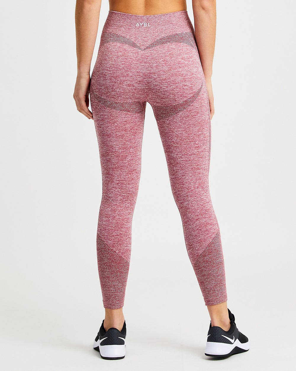 AYBL Motion Seamless Leggings Czerwone | 719082-LAE