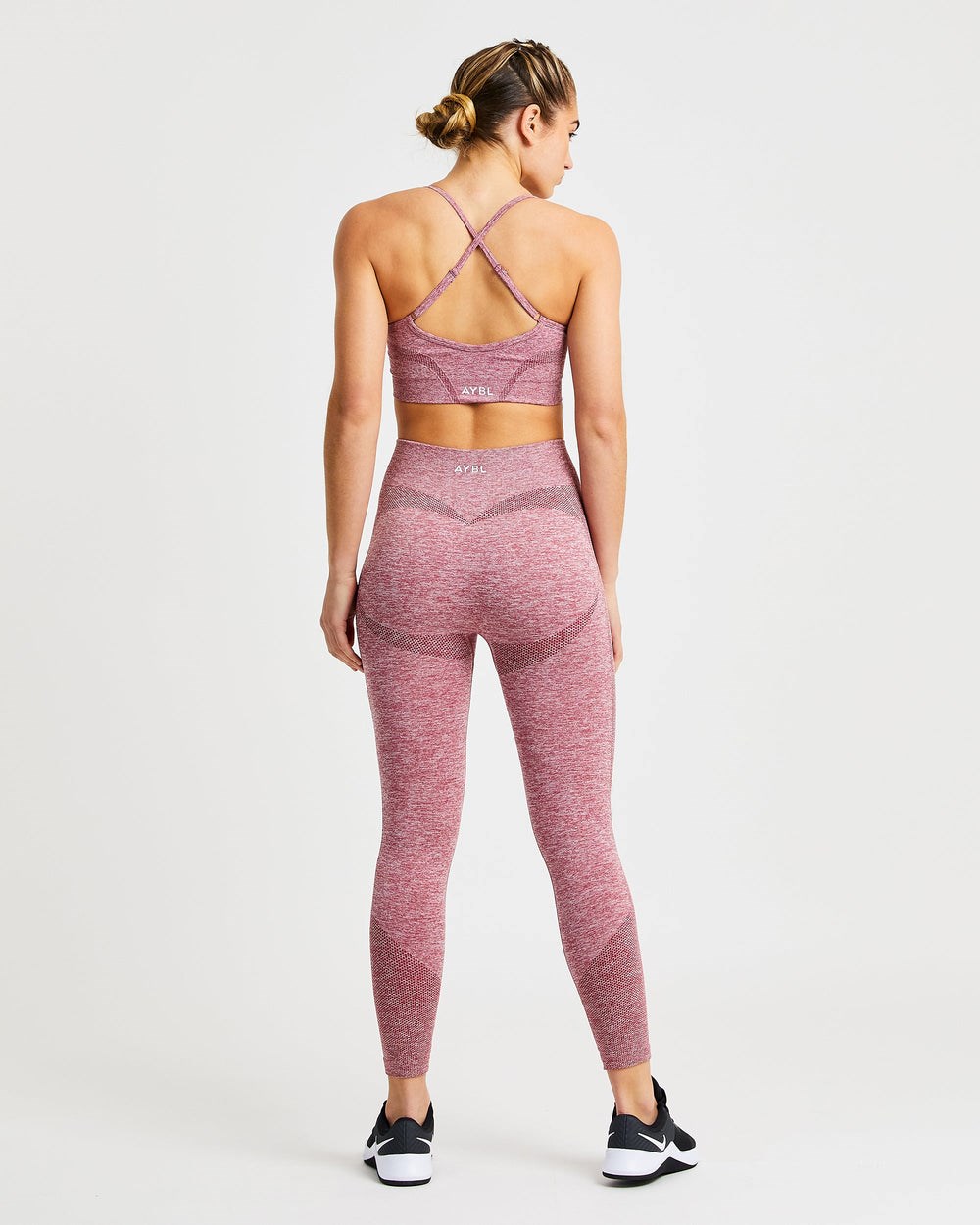 AYBL Motion Seamless Leggings Czerwone | 719082-LAE