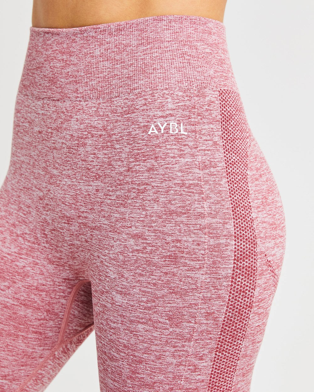 AYBL Motion Seamless Leggings Czerwone | 719082-LAE