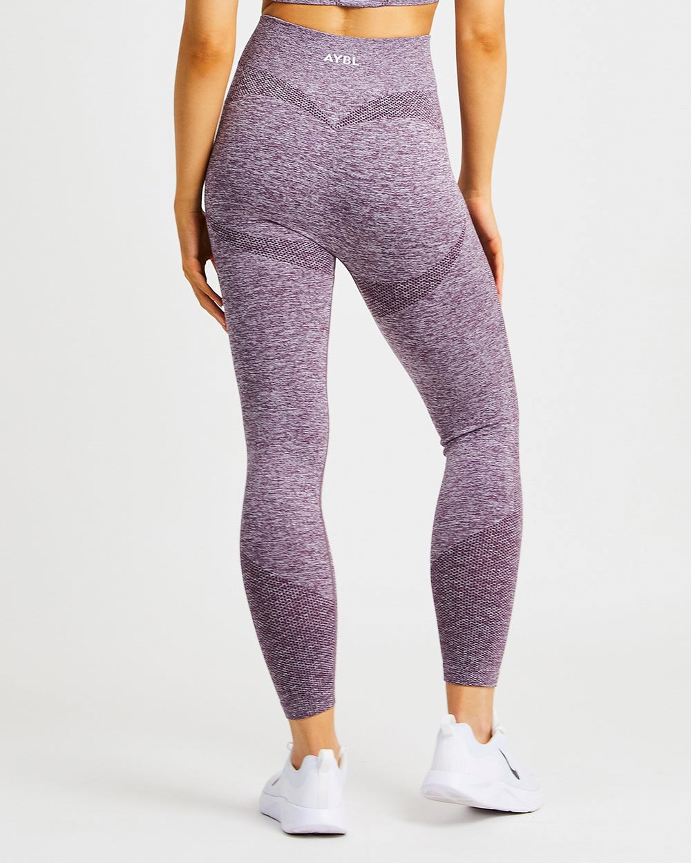 AYBL Motion Seamless Leggings Fioletowe | 532419-MWP