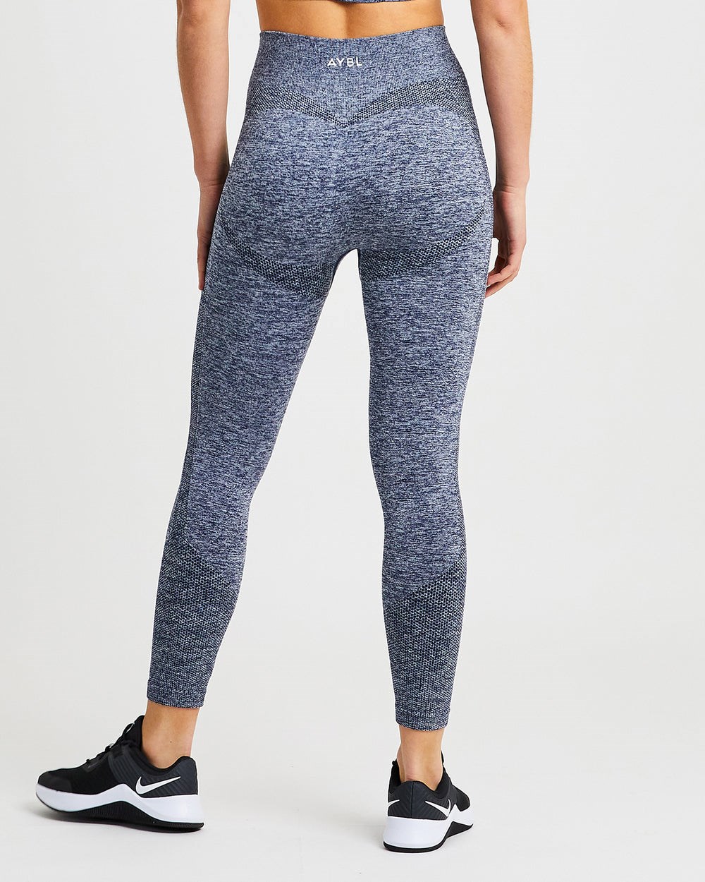 AYBL Motion Seamless Leggings Granatowe | 281746-CAU