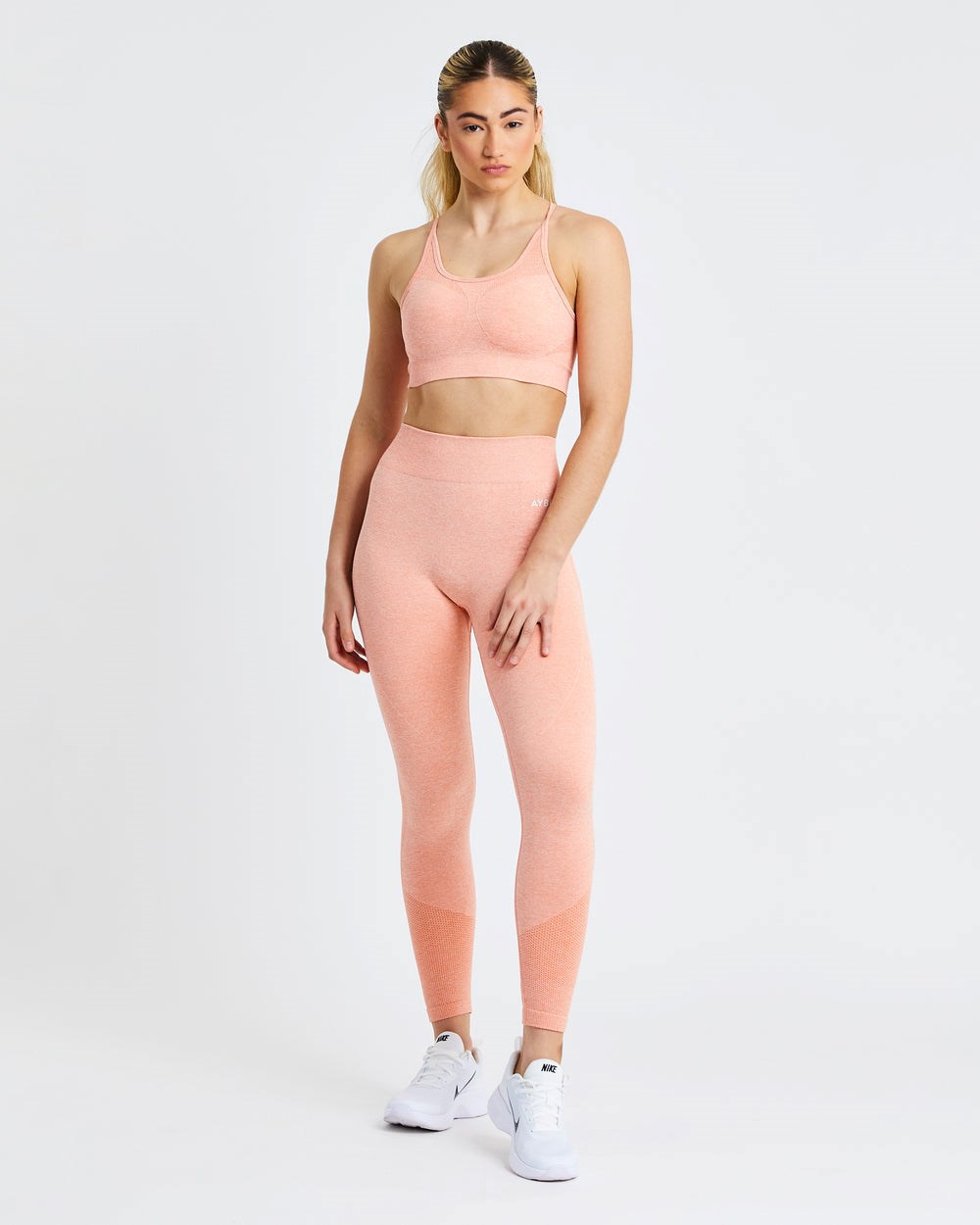 AYBL Motion Seamless Leggings Peach Marl | 821390-WHS