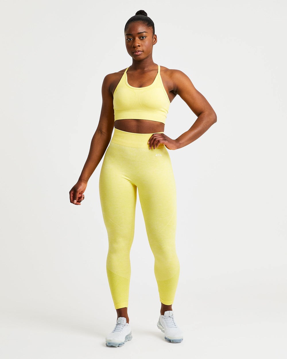 AYBL Motion Seamless Leggings Żółte | 017285-PZD