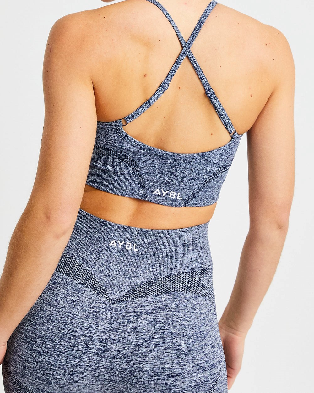 AYBL Motion Seamless Sports Bra Granatowe | 970146-MNG