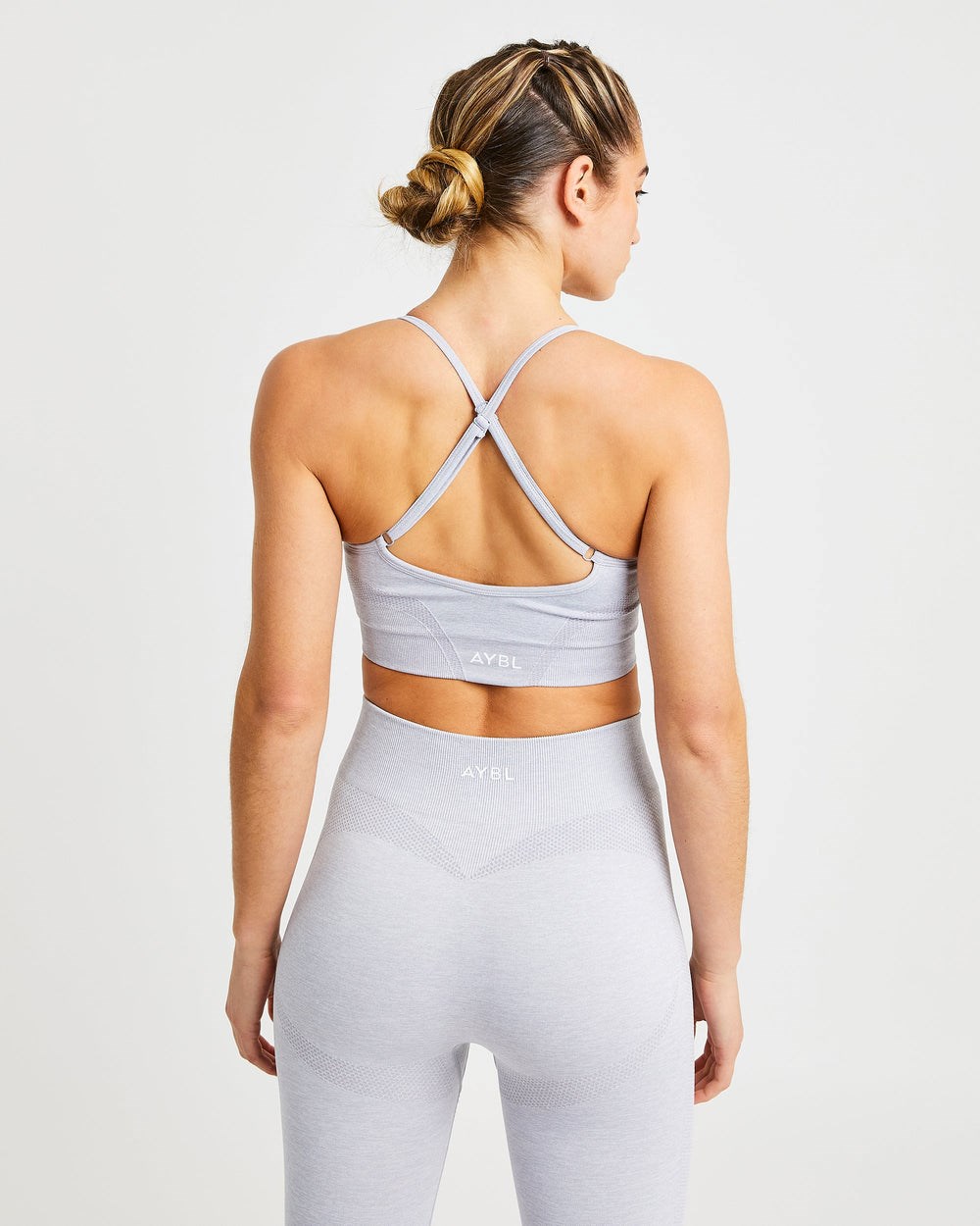 AYBL Motion Seamless Sports Bra Głęboka Szare | 185073-IXT