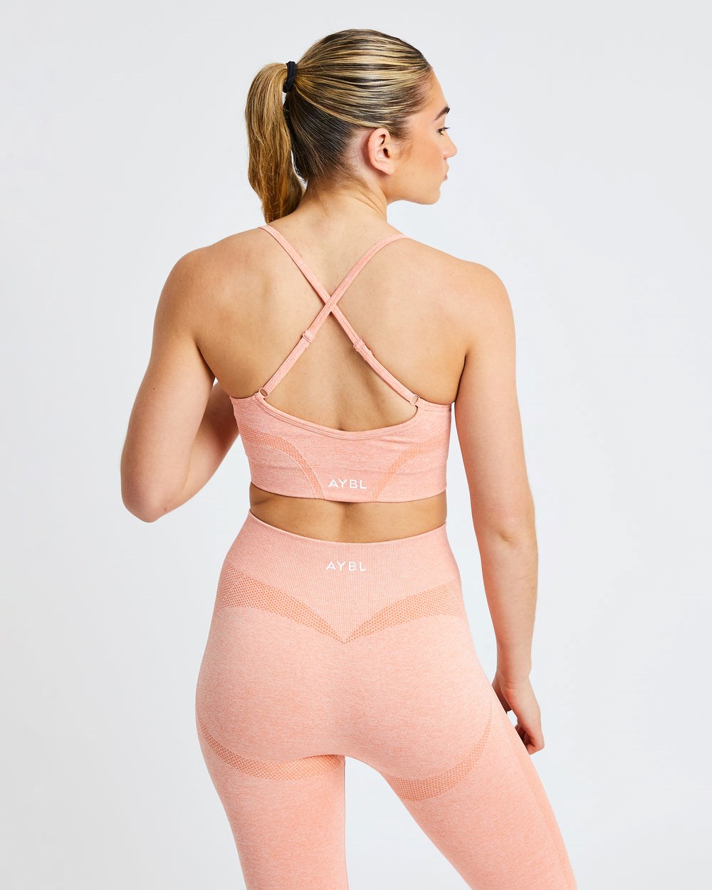 AYBL Motion Seamless Sports Bra Peach Marl | 274931-LBO