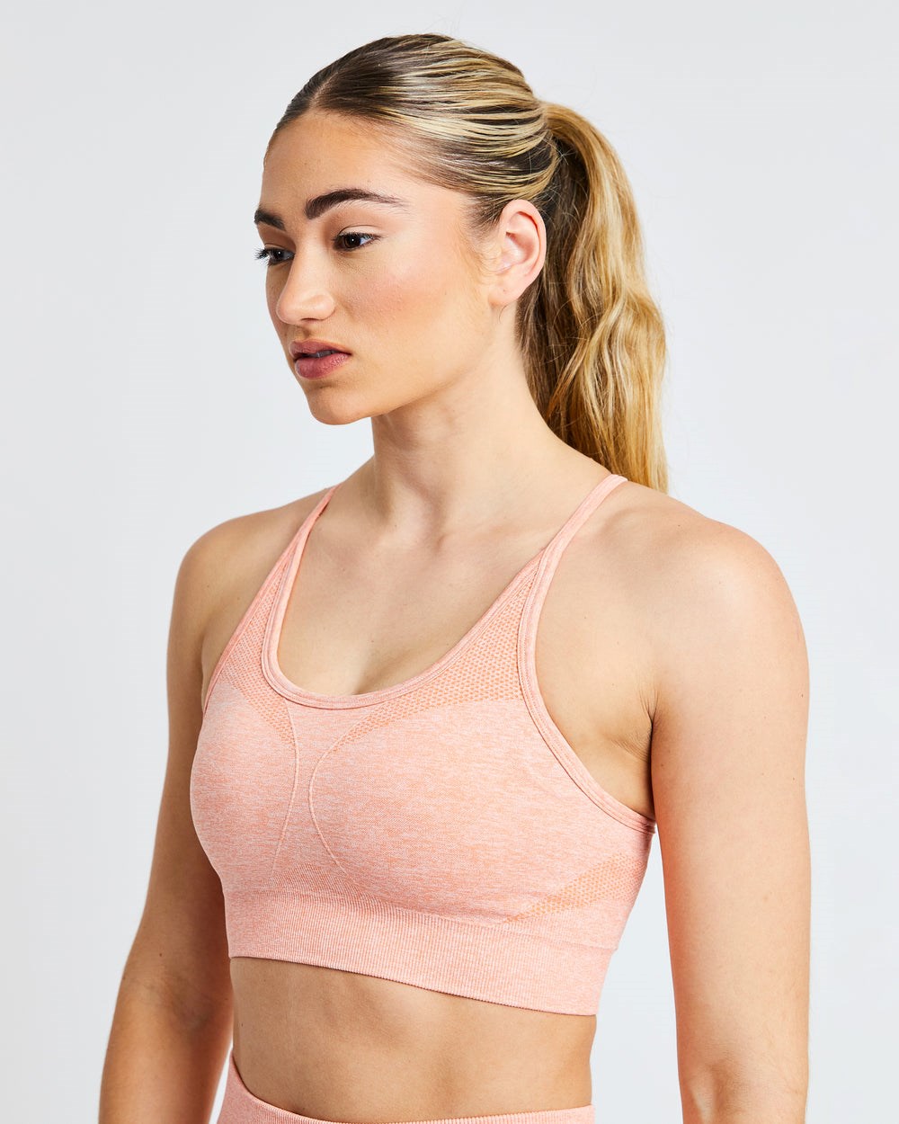 AYBL Motion Seamless Sports Bra Peach Marl | 274931-LBO