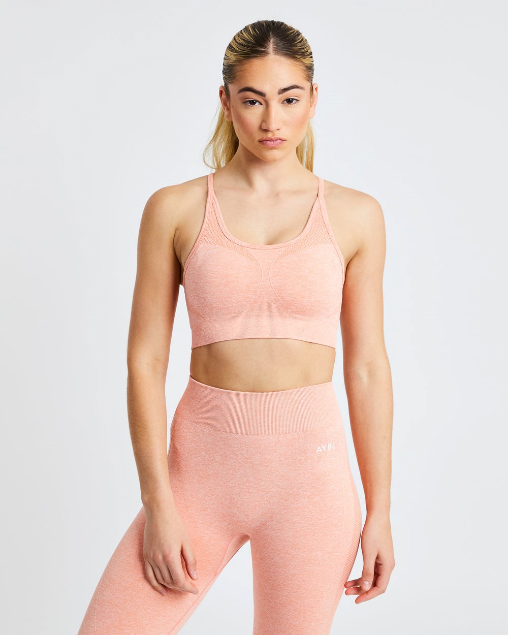 AYBL Motion Seamless Sports Bra Peach Marl | 274931-LBO