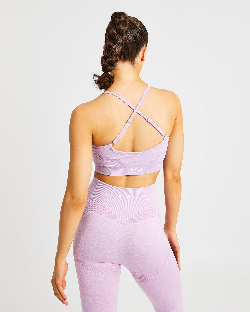 AYBL Motion Seamless Sports Bra Różowe | 279341-NFB