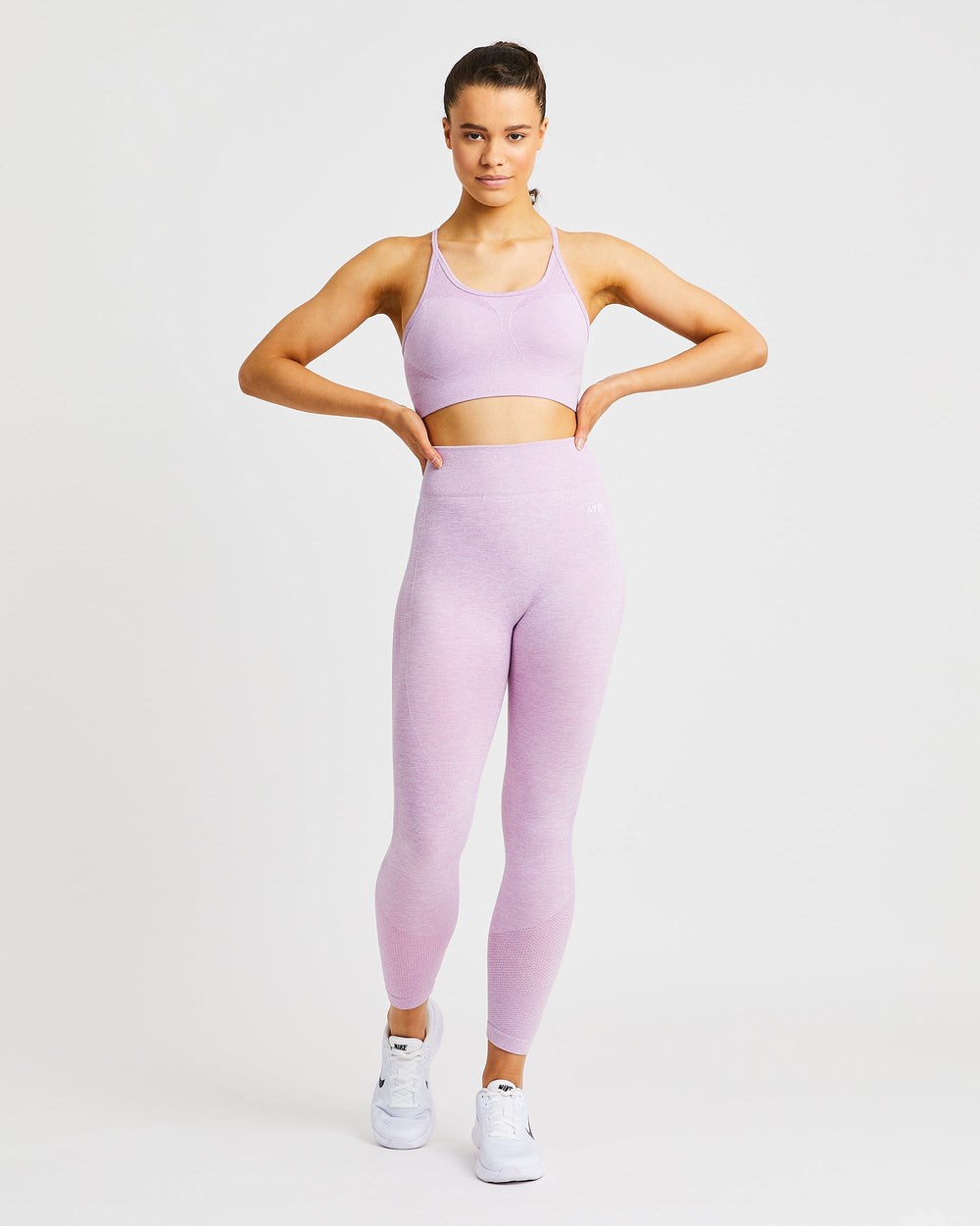 AYBL Motion Seamless Sports Bra Różowe | 279341-NFB