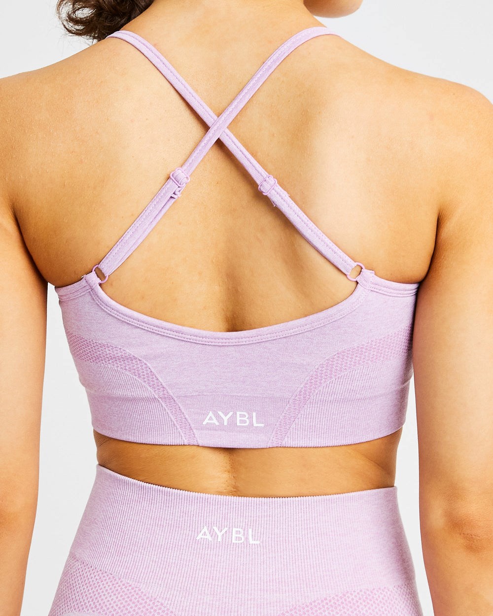 AYBL Motion Seamless Sports Bra Różowe | 279341-NFB