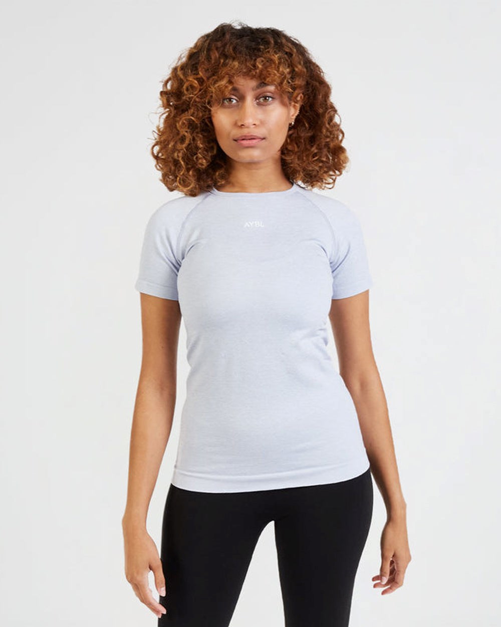 AYBL Motion Seamless T Shirt Niebieskie | 512907-BJP